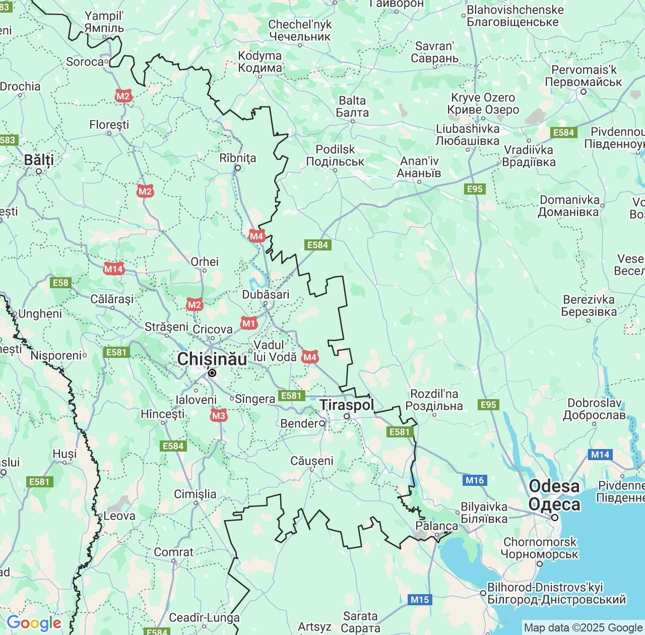 Map image for Intellectual Property Lawyers in Transnistria and Moldova IP firms at coordinates  ; .
