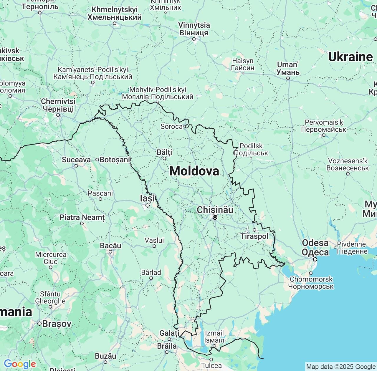 Map image for Intellectual Property Lawyers in Moldova and Europe IP firms at coordinates  ; .