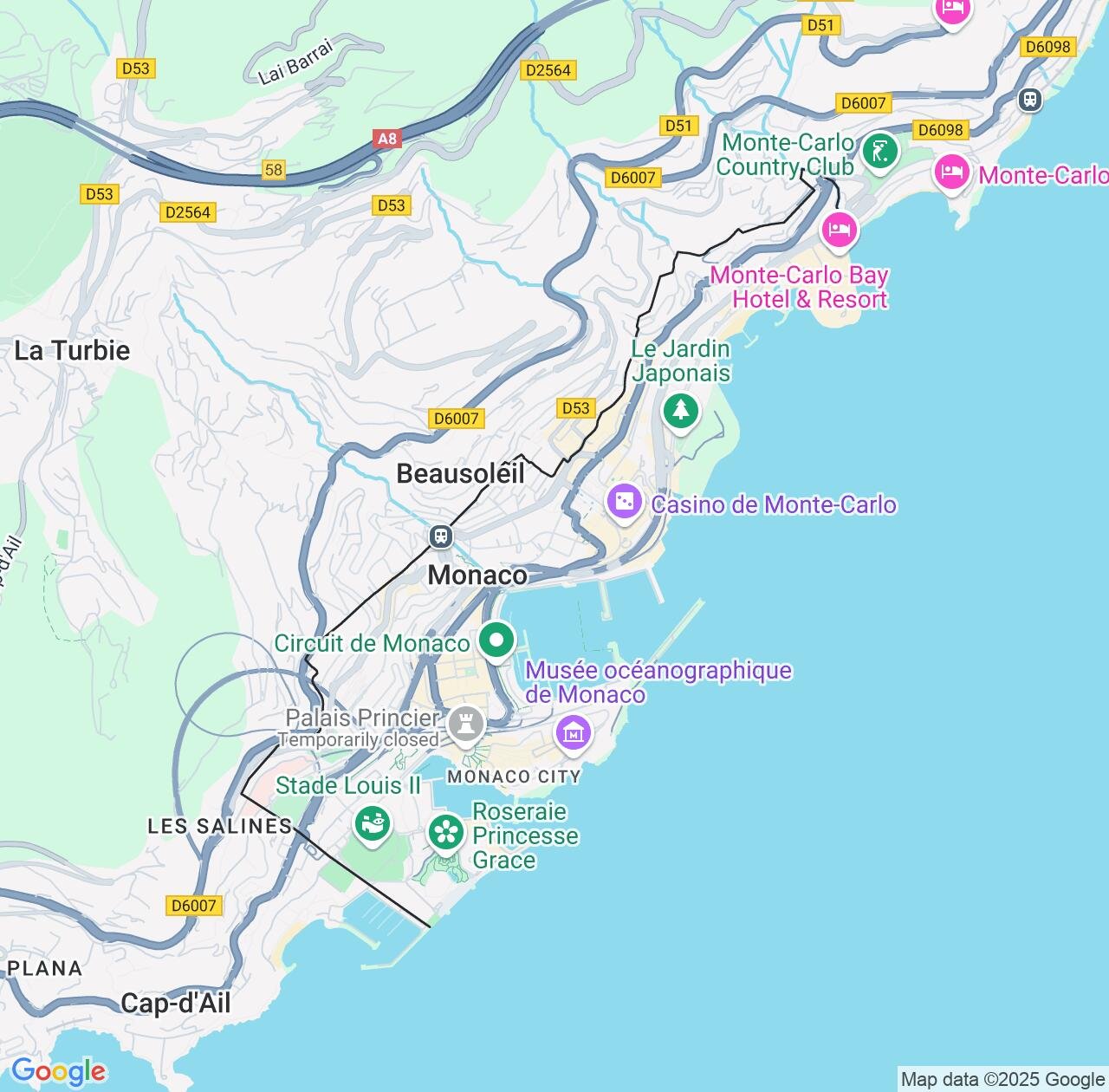 Map image for Intellectual Property Lawyers in Monaco and Europe IP firms at coordinates  ; .
