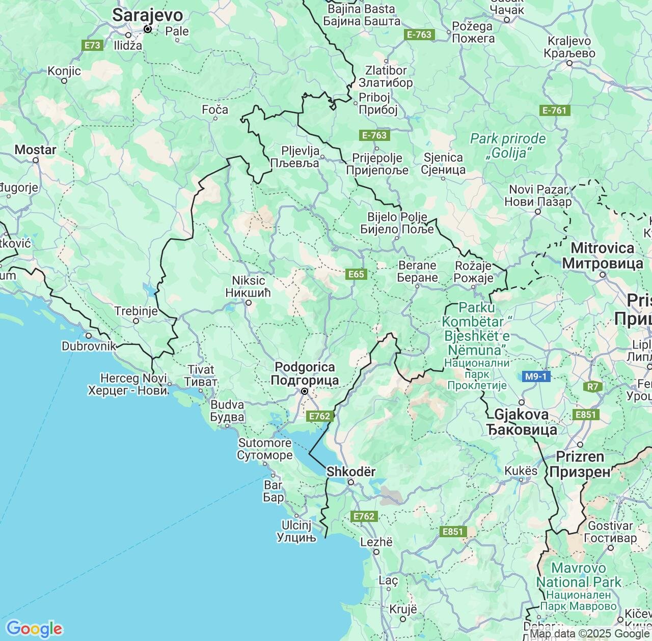 Map image for Intellectual Property Lawyers in Montenegro and Europe IP firms at coordinates  ; .