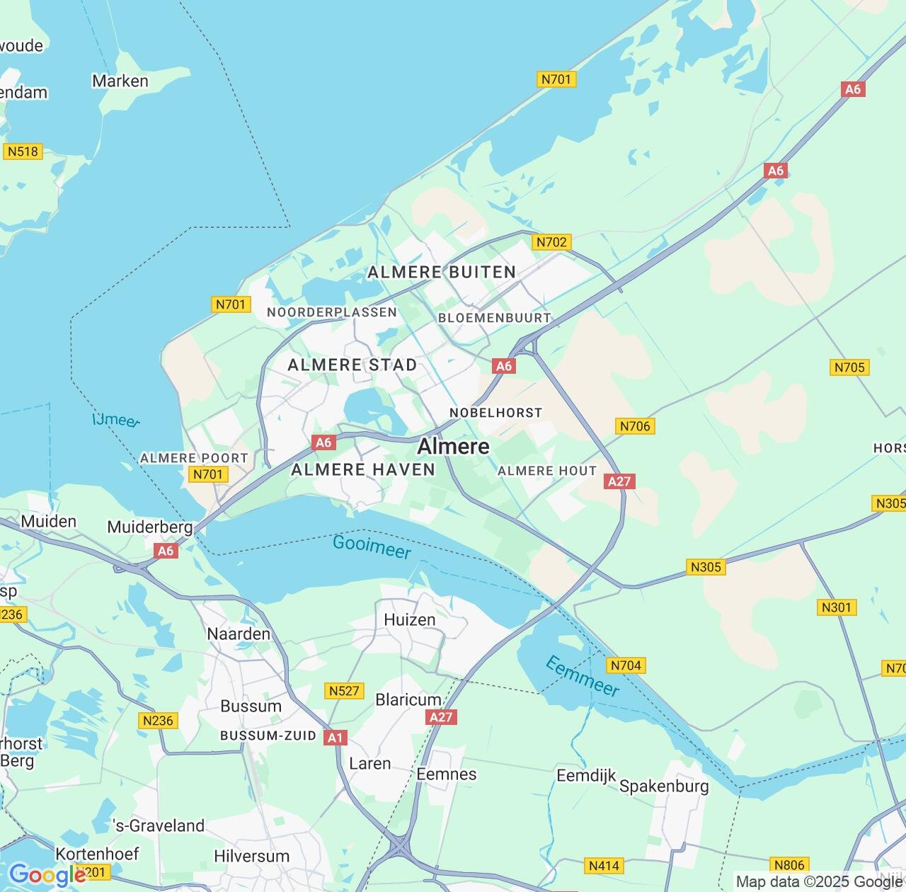 Map image for Intellectual Property Lawyers in Almere Stad and Flevoland IP firms at coordinates  ; .