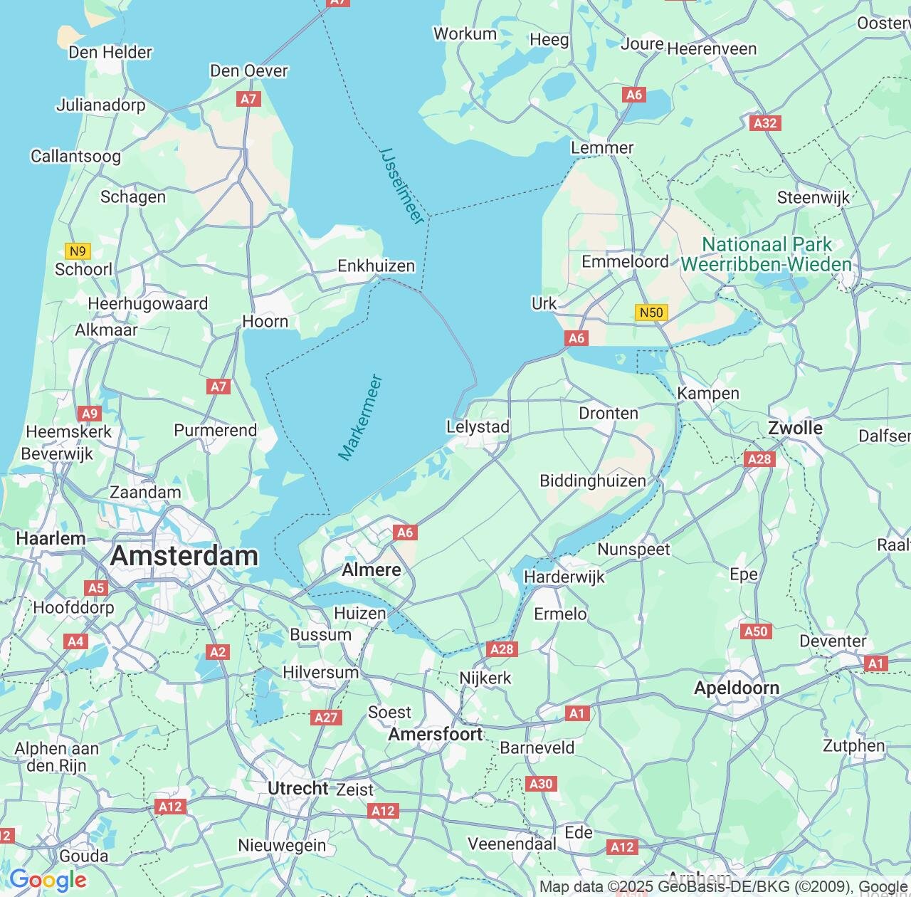 Map image for Intellectual Property Lawyers in Flevoland and Netherlands IP firms at coordinates  ; .