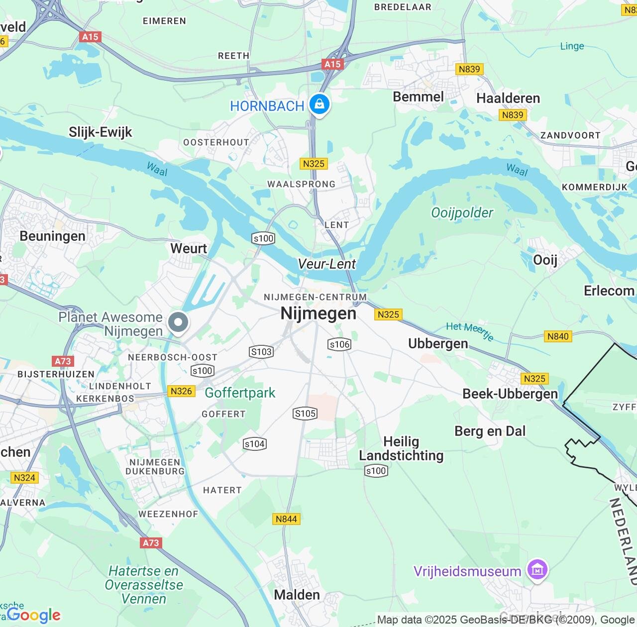 Map image for Intellectual Property Lawyers in Nijmegen and Gelderland IP firms at coordinates  ; .