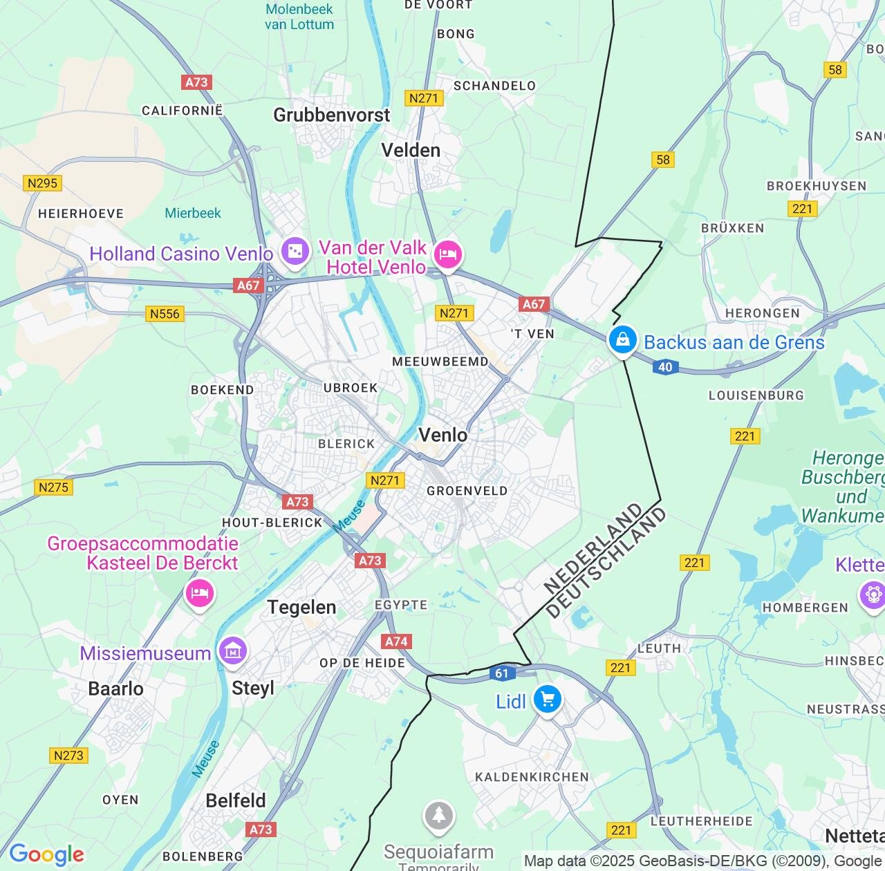 Map image for Intellectual Property Lawyers in Venlo and Limburg IP firms at coordinates  ; .
