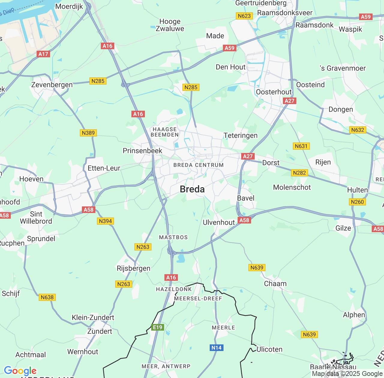 Map image for Intellectual Property Lawyers in Breda and North Brabant IP firms at coordinates  ; .