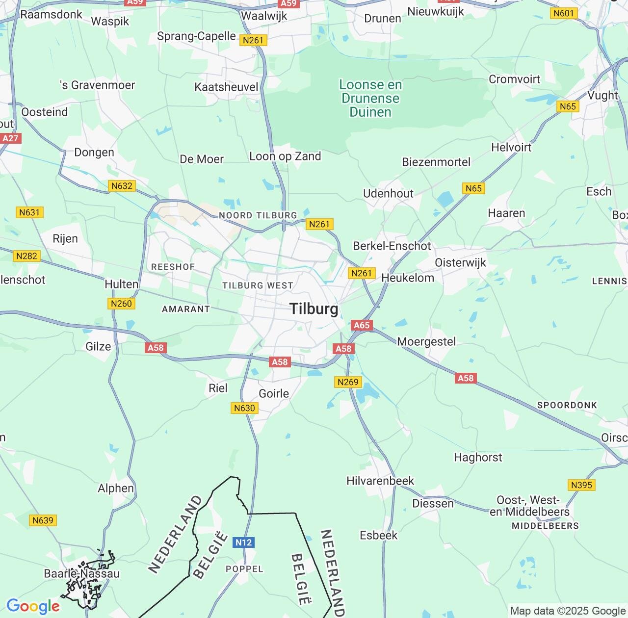 Map image for Intellectual Property Lawyers in Tilburg and North Brabant IP firms at coordinates  ; .
