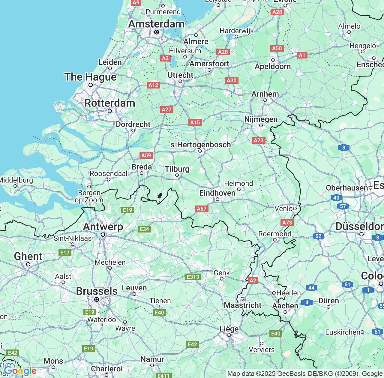 Map image for Intellectual Property Lawyers in North Brabant and Netherlands IP firms at coordinates  ; .
