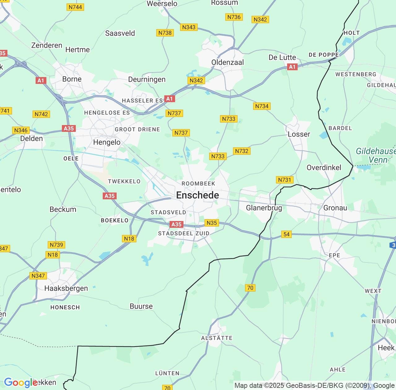 Map image for Intellectual Property Lawyers in Enschede and Overijssel IP firms at coordinates  ; .