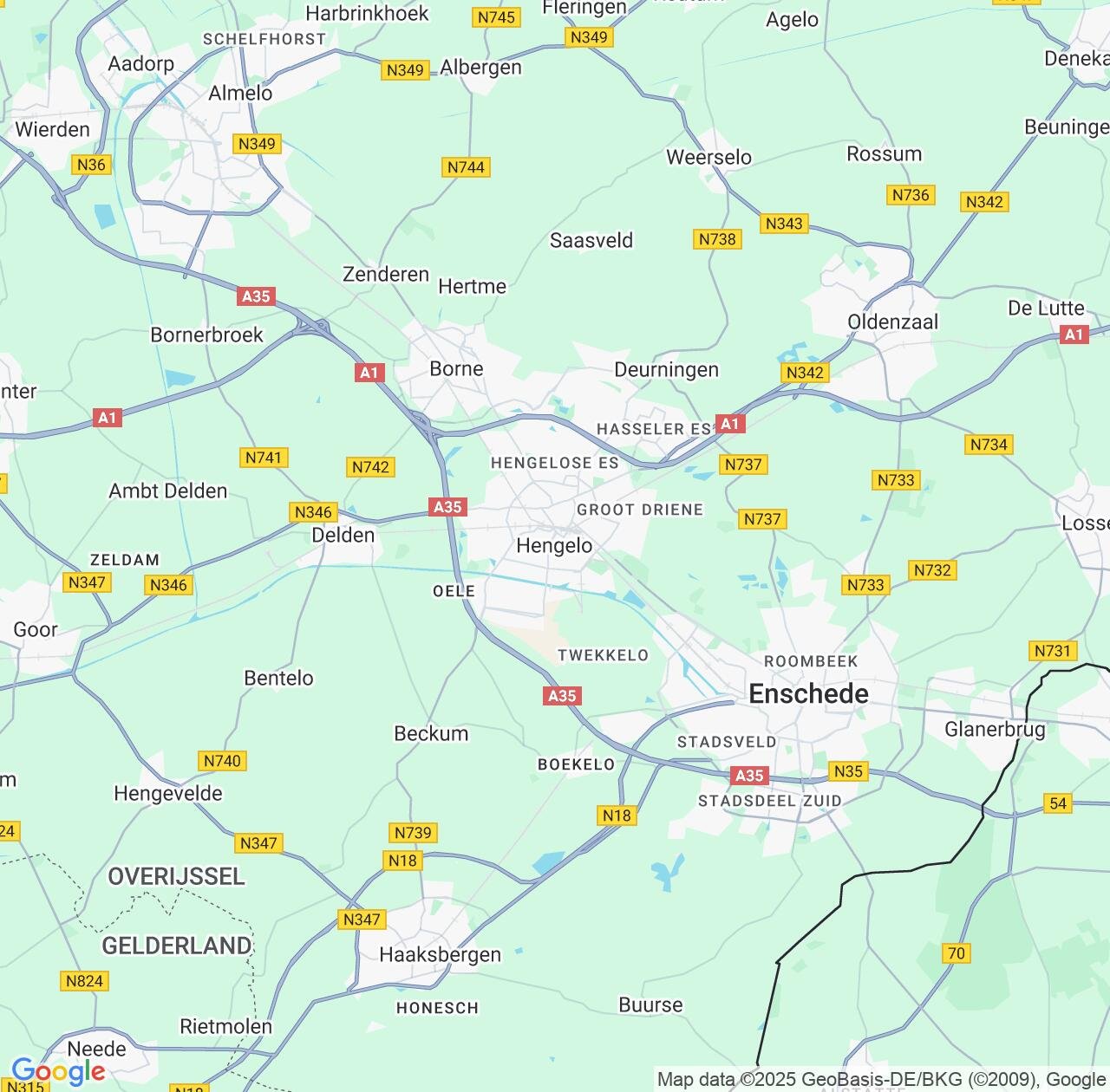 Map image for Intellectual Property Lawyers in Hengelo and Overijssel IP firms at coordinates  ; .