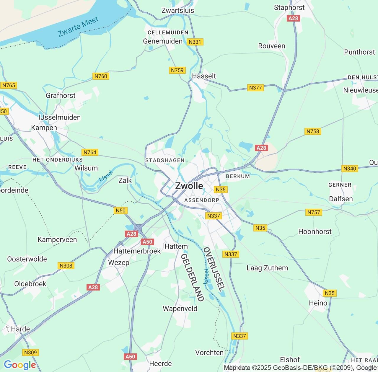Map image for Intellectual Property Lawyers in Zwolle and Overijssel IP firms at coordinates  ; .