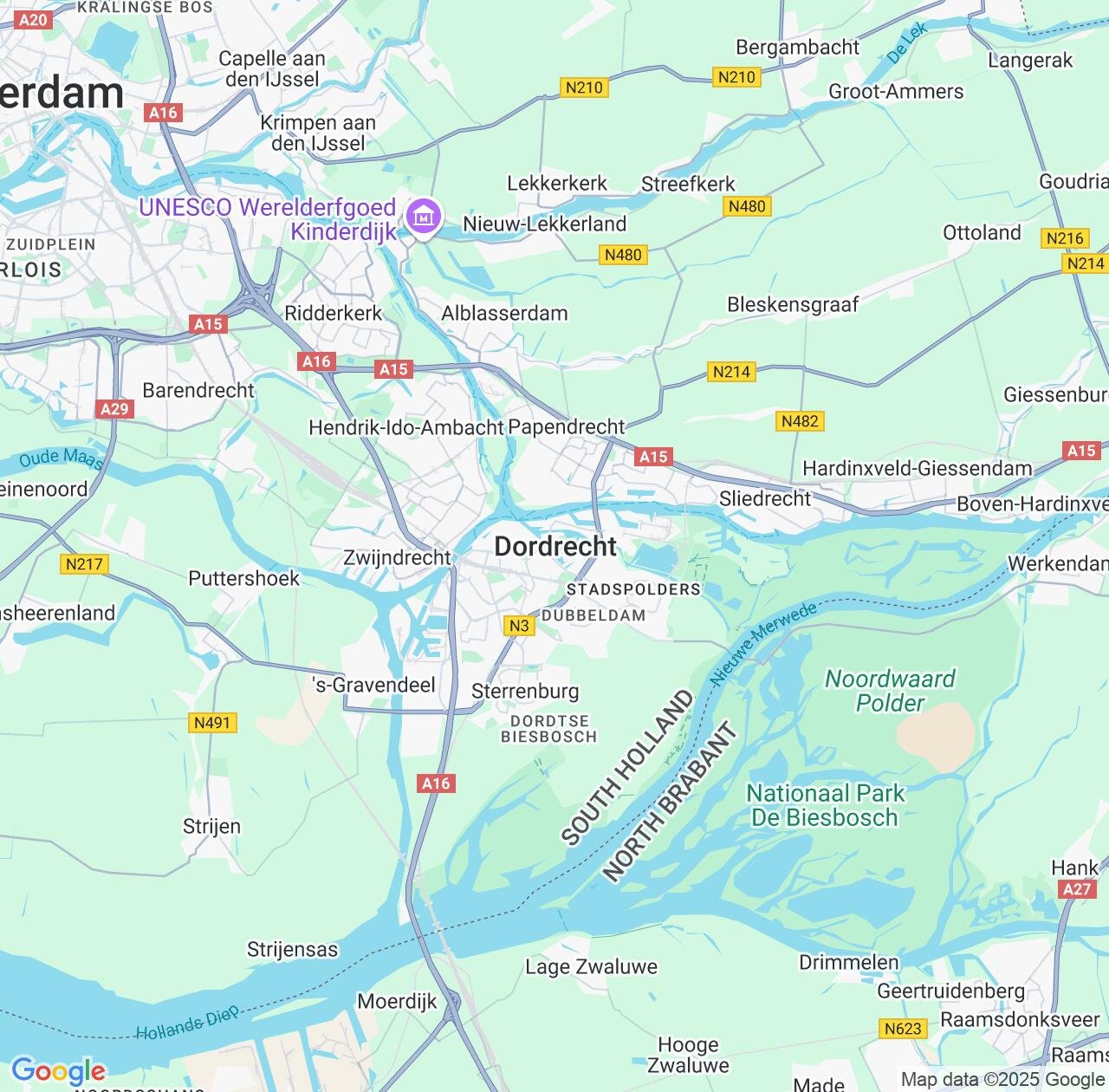 Map image for Intellectual Property Lawyers in Dordrecht and South Holland IP firms at coordinates  ; .