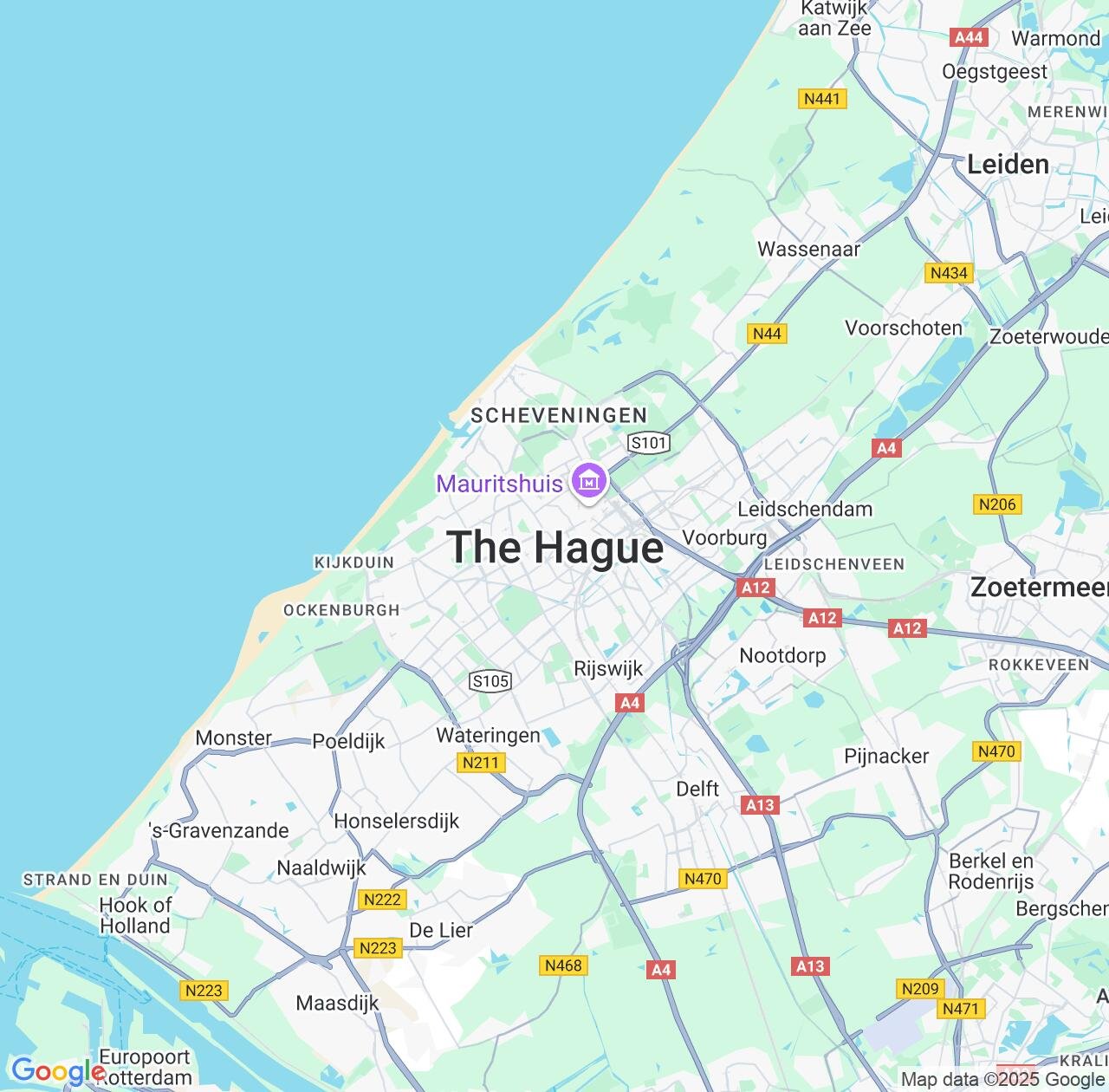 Map image for Intellectual Property Lawyers in The Hague and South Holland IP firms at coordinates  ; .