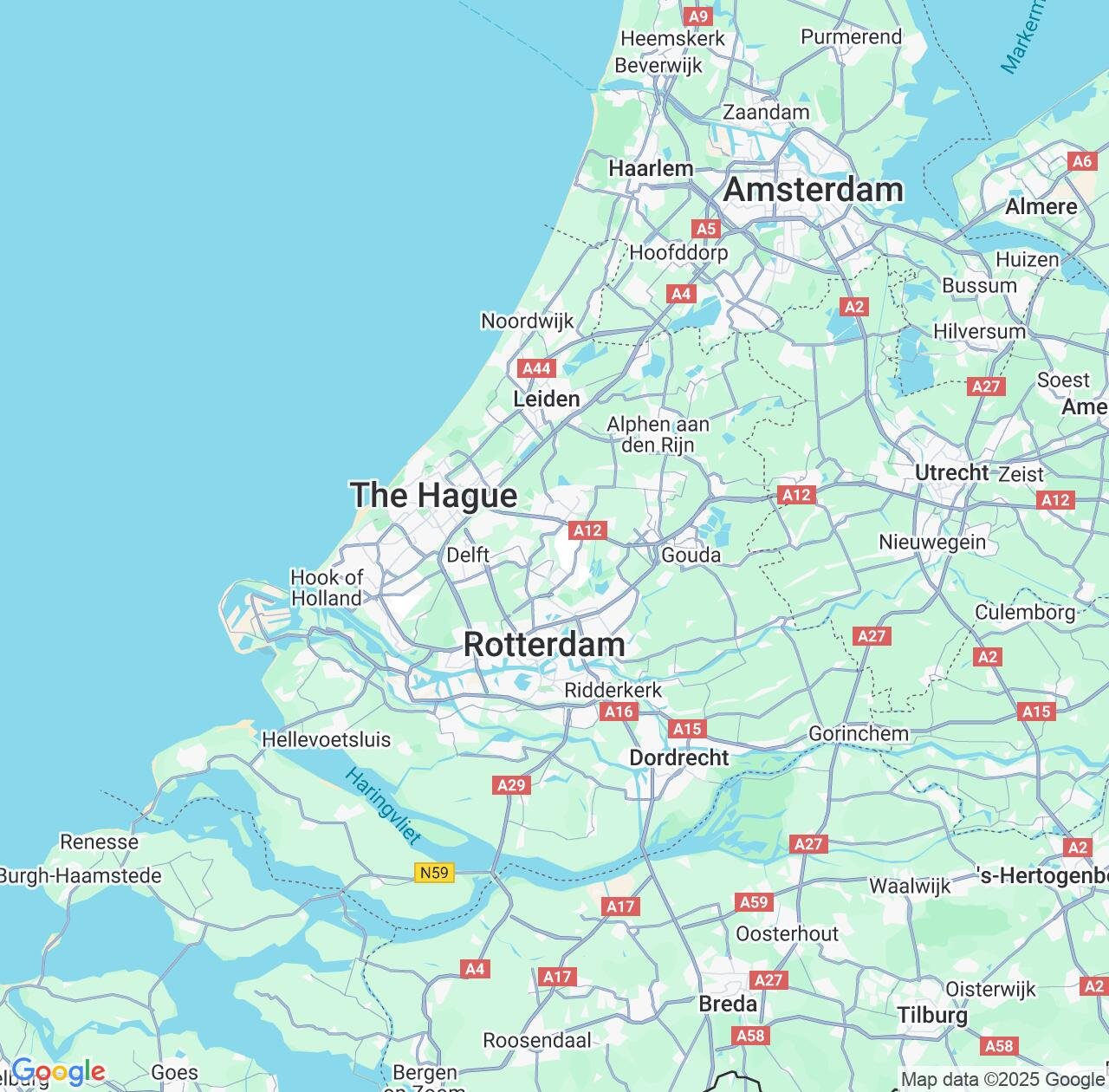 Map image for Intellectual Property Lawyers in South Holland and Netherlands IP firms at coordinates  ; .