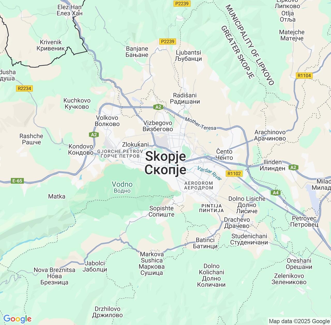 Map image for Intellectual Property Lawyers in Skopje and Grad Skopje IP firms at coordinates  ; .