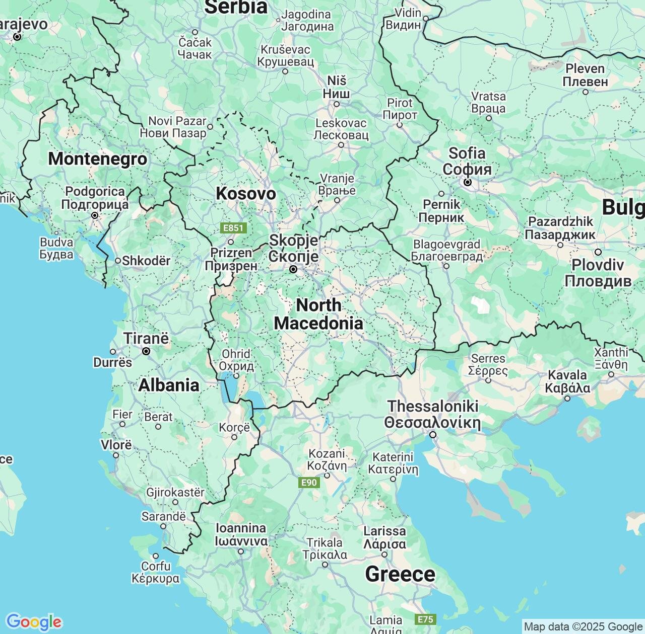 Map image for Intellectual Property Lawyers in North Macedonia and Europe IP firms at coordinates  ; .