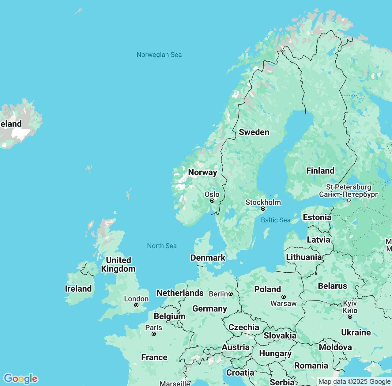 Map image for Intellectual Property Lawyers in Norway and Europe IP firms at coordinates  ; .