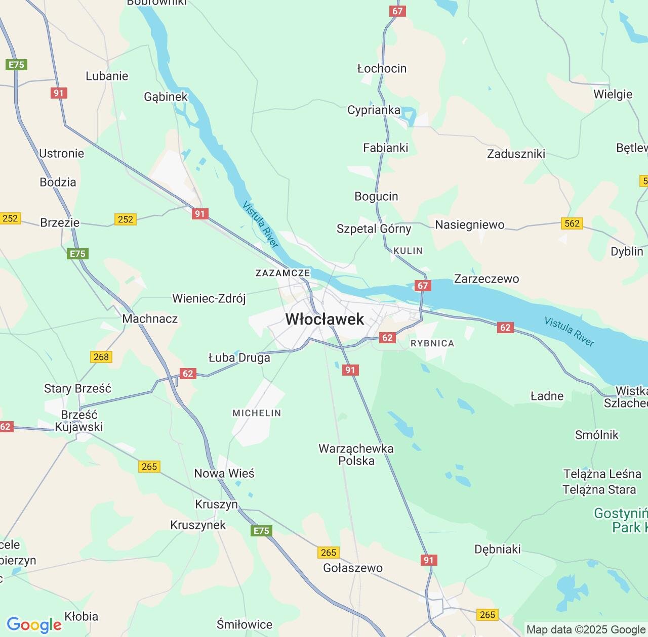 Map image for Intellectual Property Lawyers in Wloclawek and Kujawsko-Pomorskie IP firms at coordinates  ; .
