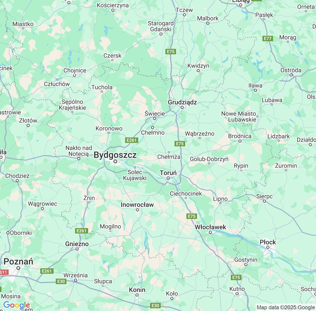 Map image for Intellectual Property Lawyers in Kujawsko-Pomorskie and Poland IP firms at coordinates  ; .