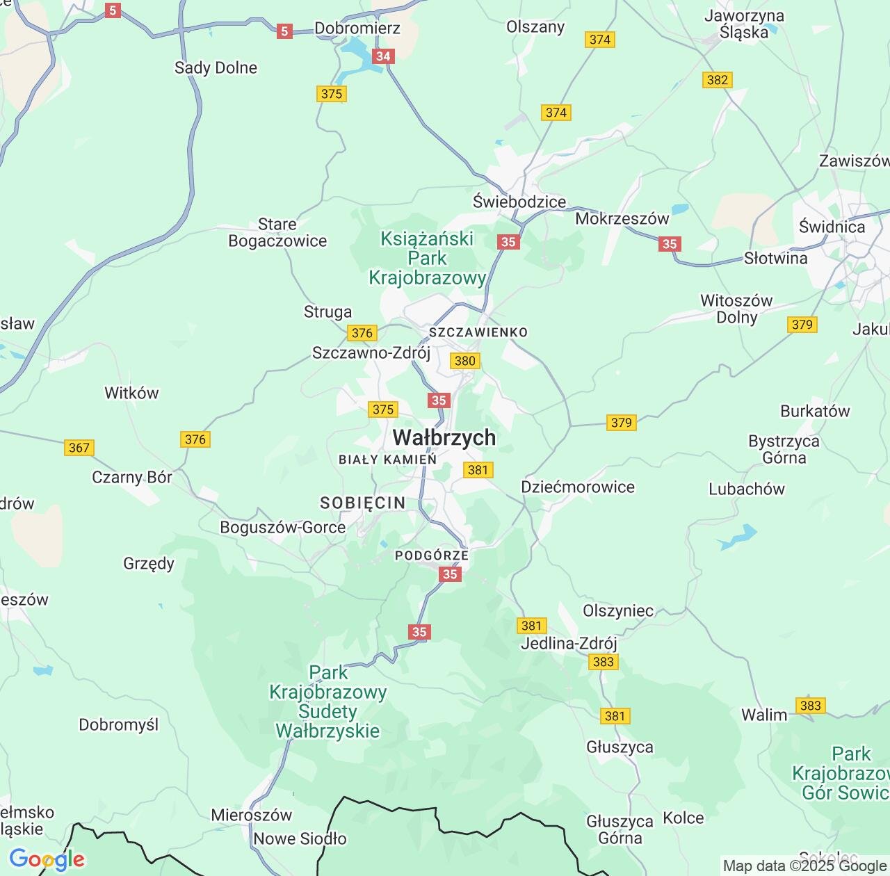 Map image for Intellectual Property Lawyers in Walbrzych and Lower Silesia IP firms at coordinates  ; .