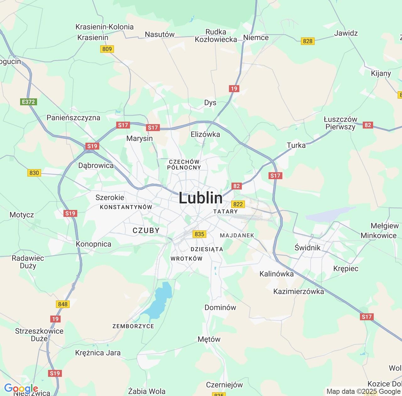 Map image for Intellectual Property Lawyers in Lublin and Poland IP firms at coordinates  ; .