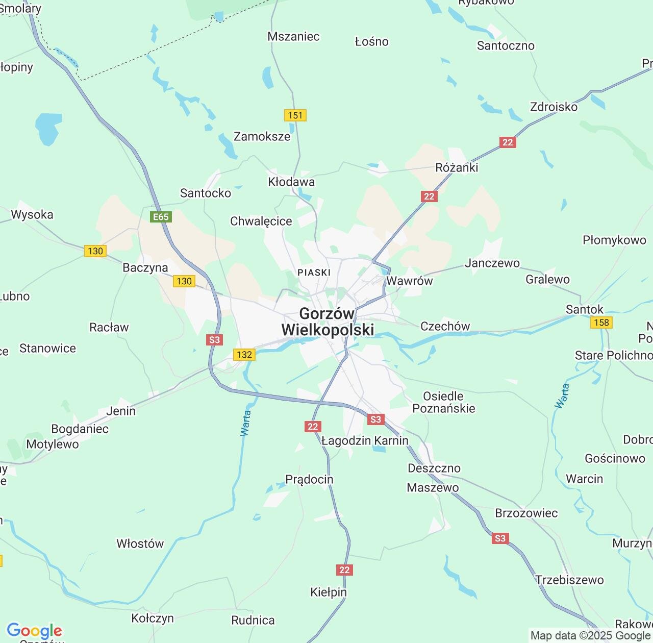 Map image for Intellectual Property Lawyers in Gorzow Wielkopolski and Lubusz IP firms at coordinates  ; .
