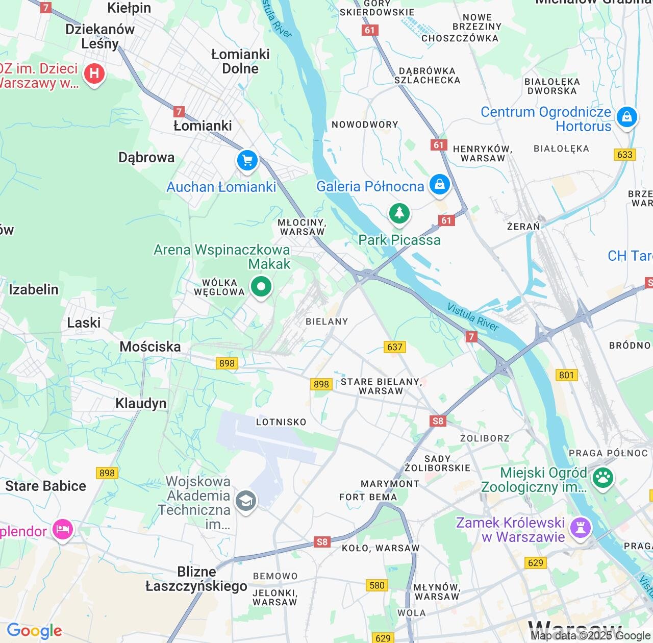 Map image for Intellectual Property Lawyers in Bielany and Mazovia IP firms at coordinates  ; .