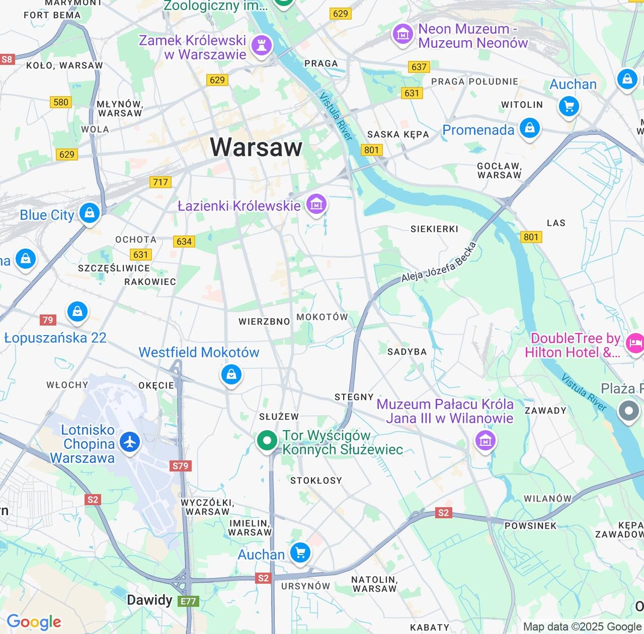 Map image for Intellectual Property Lawyers in Mokotow and Mazovia IP firms at coordinates  ; .