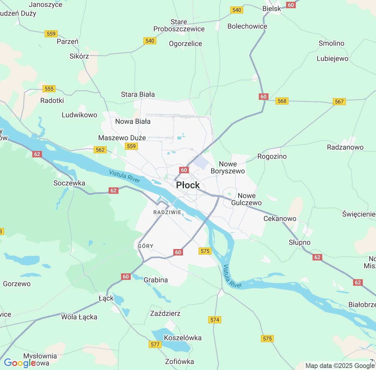 Map image for Intellectual Property Lawyers in Plock and Mazovia IP firms at coordinates  ; .