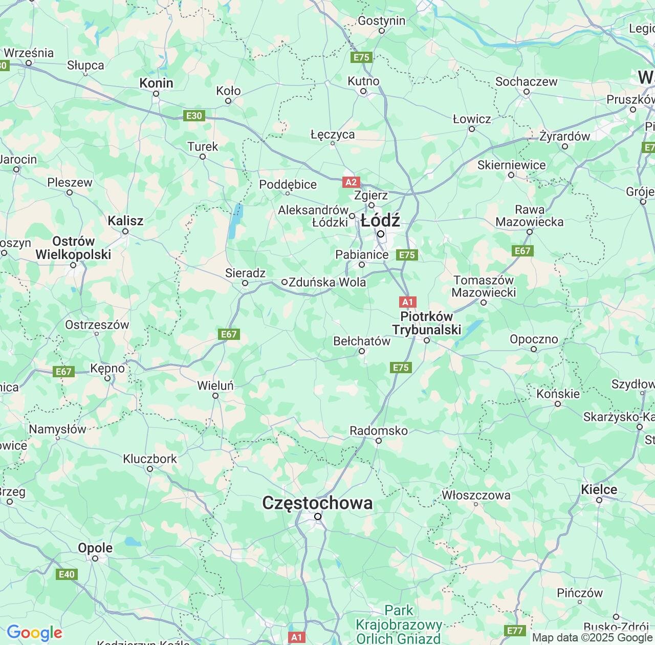 Map image for Intellectual Property Lawyers in Łódź Voivodeship and Poland IP firms at coordinates  ; .