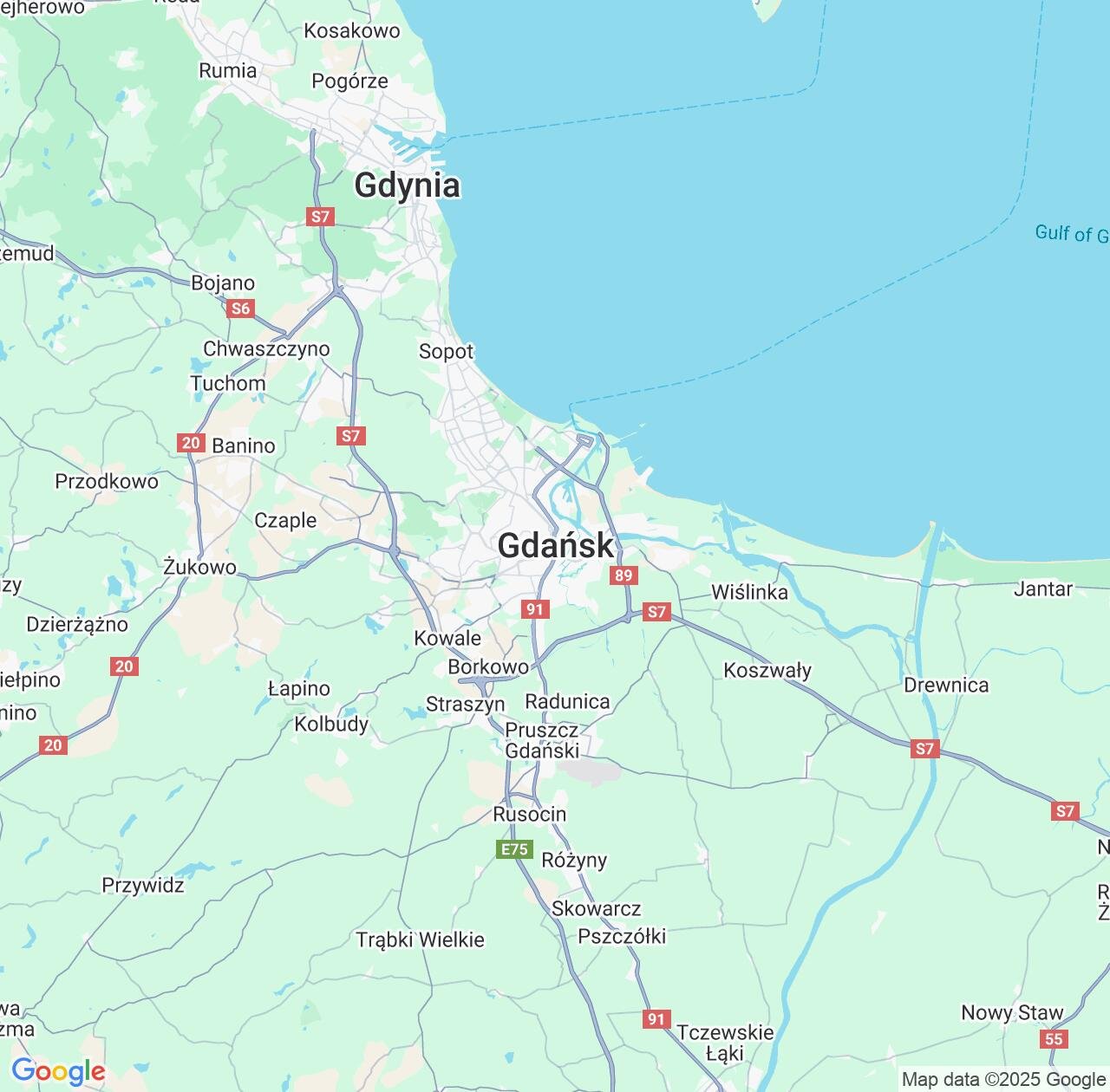 Map image for Intellectual Property Lawyers in Gdansk and Pomerania IP firms at coordinates  ; .
