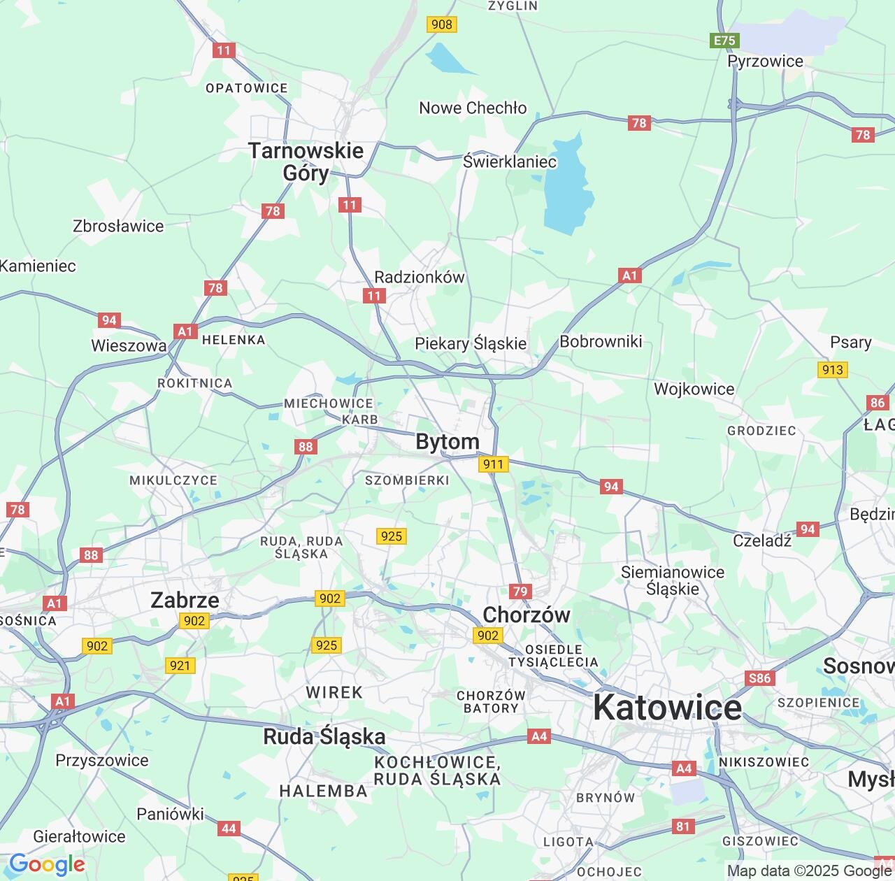 Map image for Intellectual Property Lawyers in Bytom and Silesia IP firms at coordinates  ; .