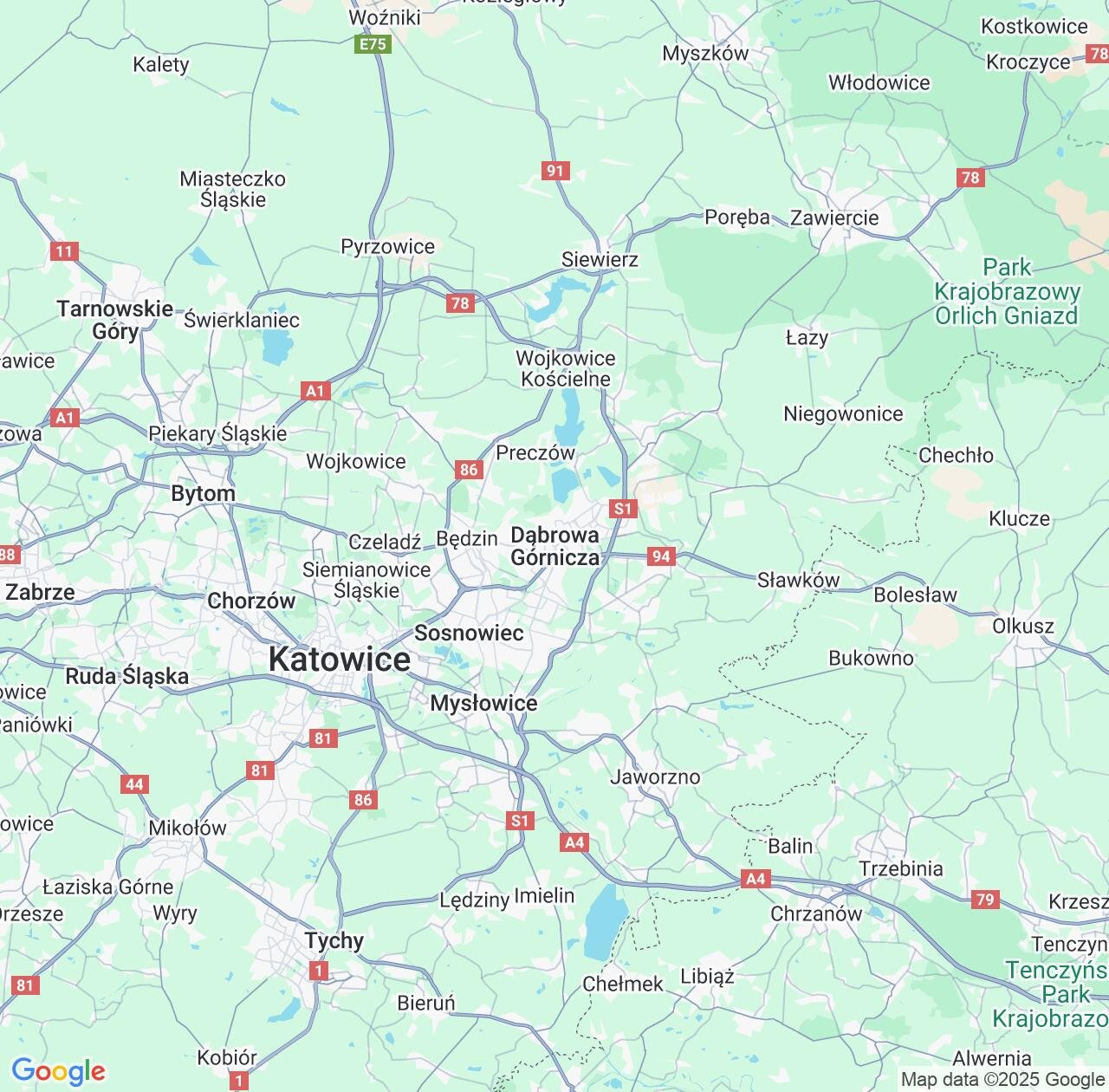 Map image for Intellectual Property Lawyers in Dabrowa Gornicza and Silesia IP firms at coordinates  ; .