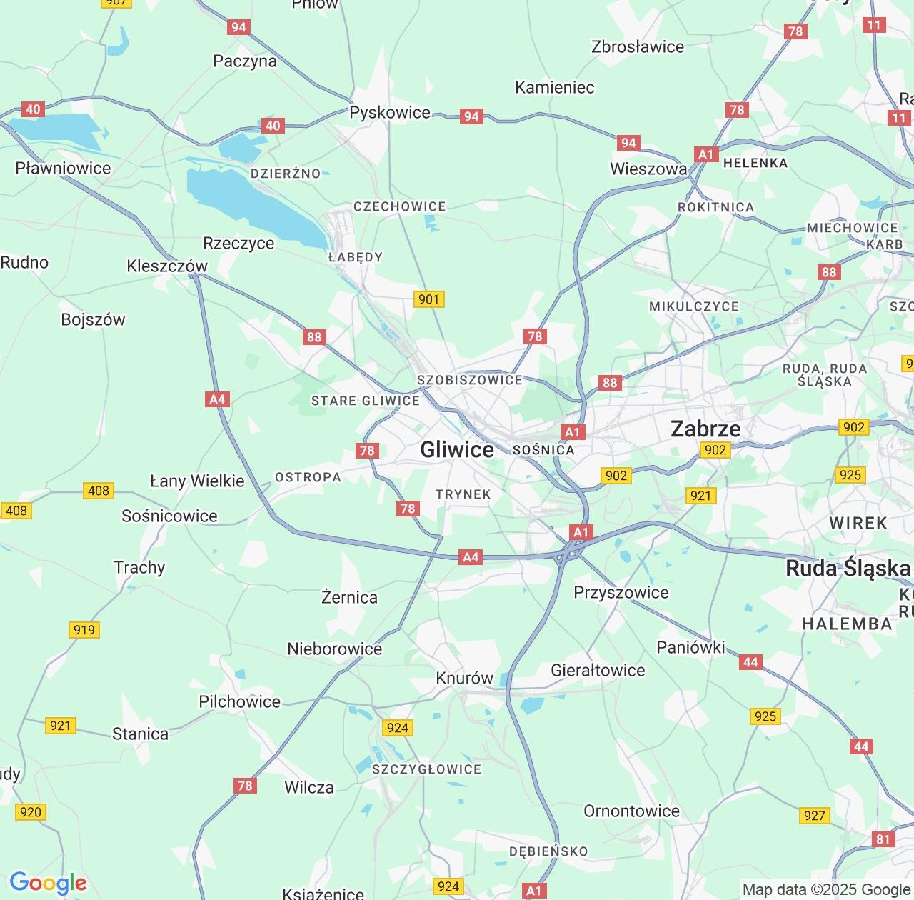 Map image for Intellectual Property Lawyers in Gliwice and Silesia IP firms at coordinates  ; .