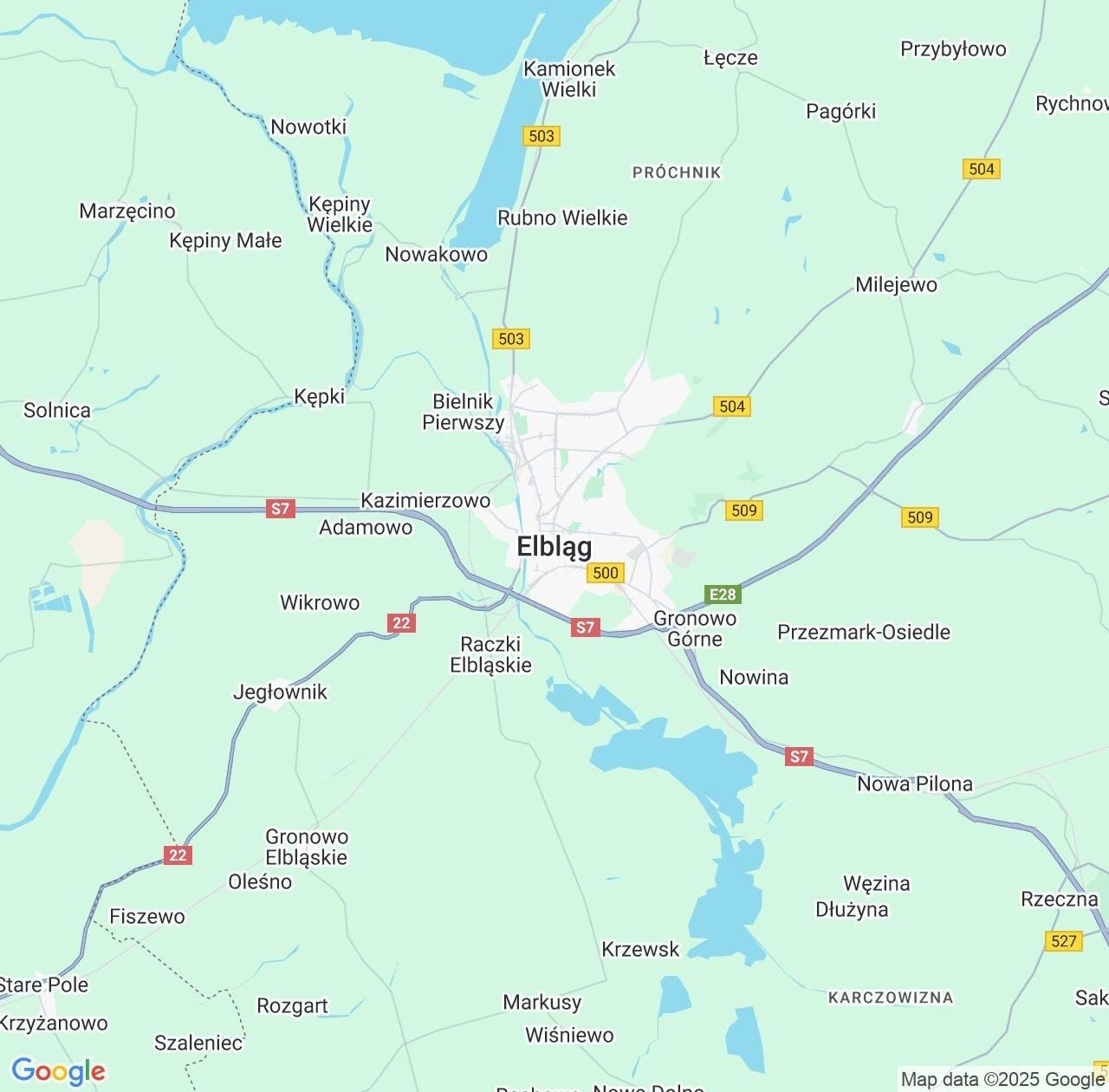 Map image for Intellectual Property Lawyers in Elblag and Warmia-Masuria IP firms at coordinates  ; .