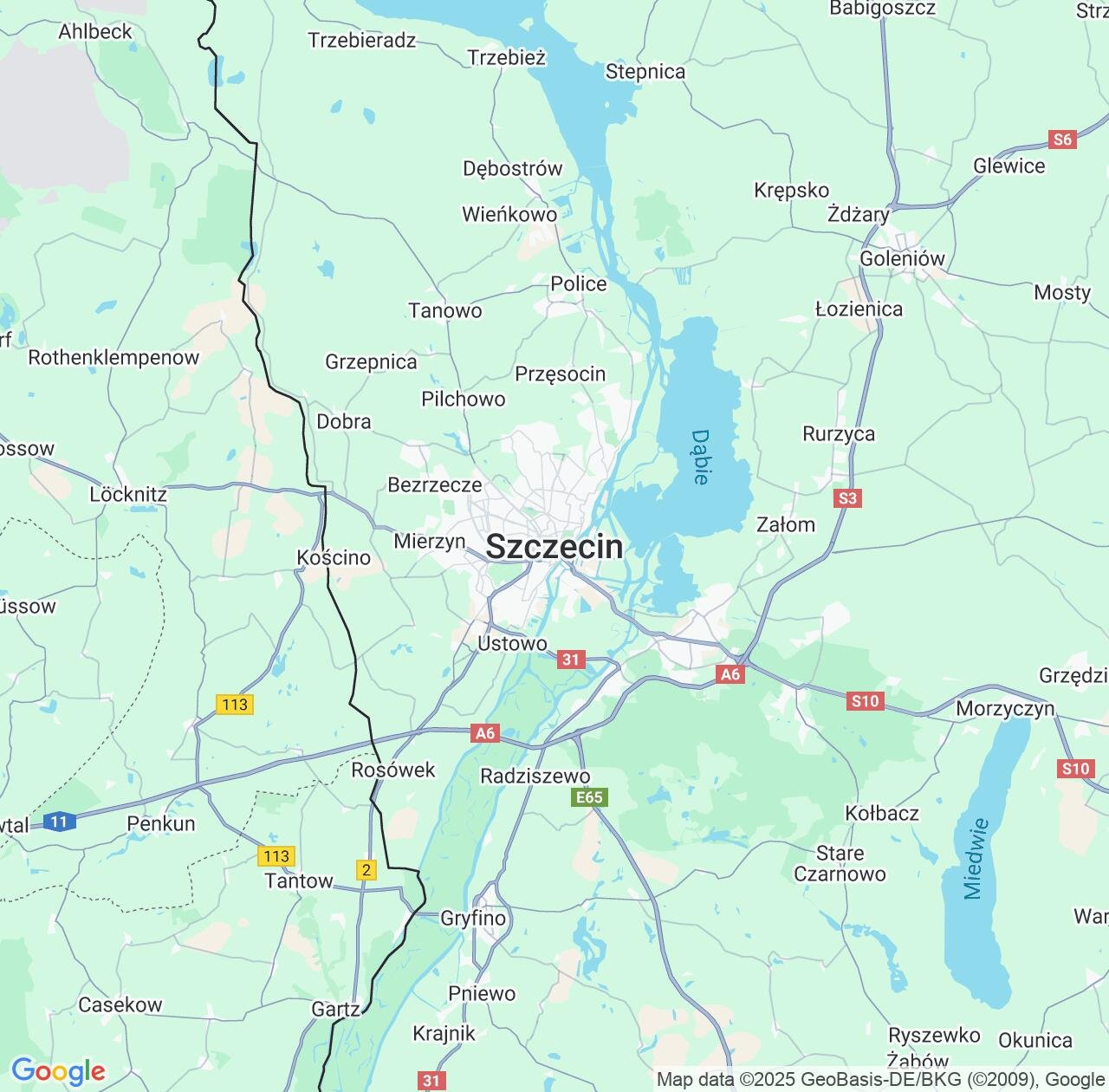 Map image for Intellectual Property Lawyers in Szczecin and West Pomerania IP firms at coordinates  ; .