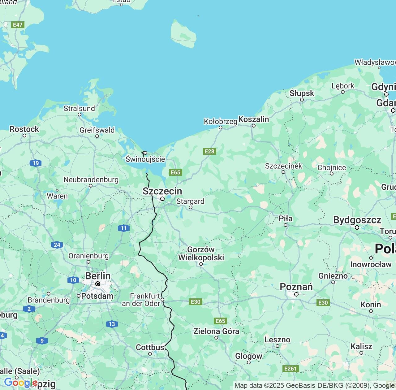 Map image for Intellectual Property Lawyers in West Pomerania and Poland IP firms at coordinates  ; .