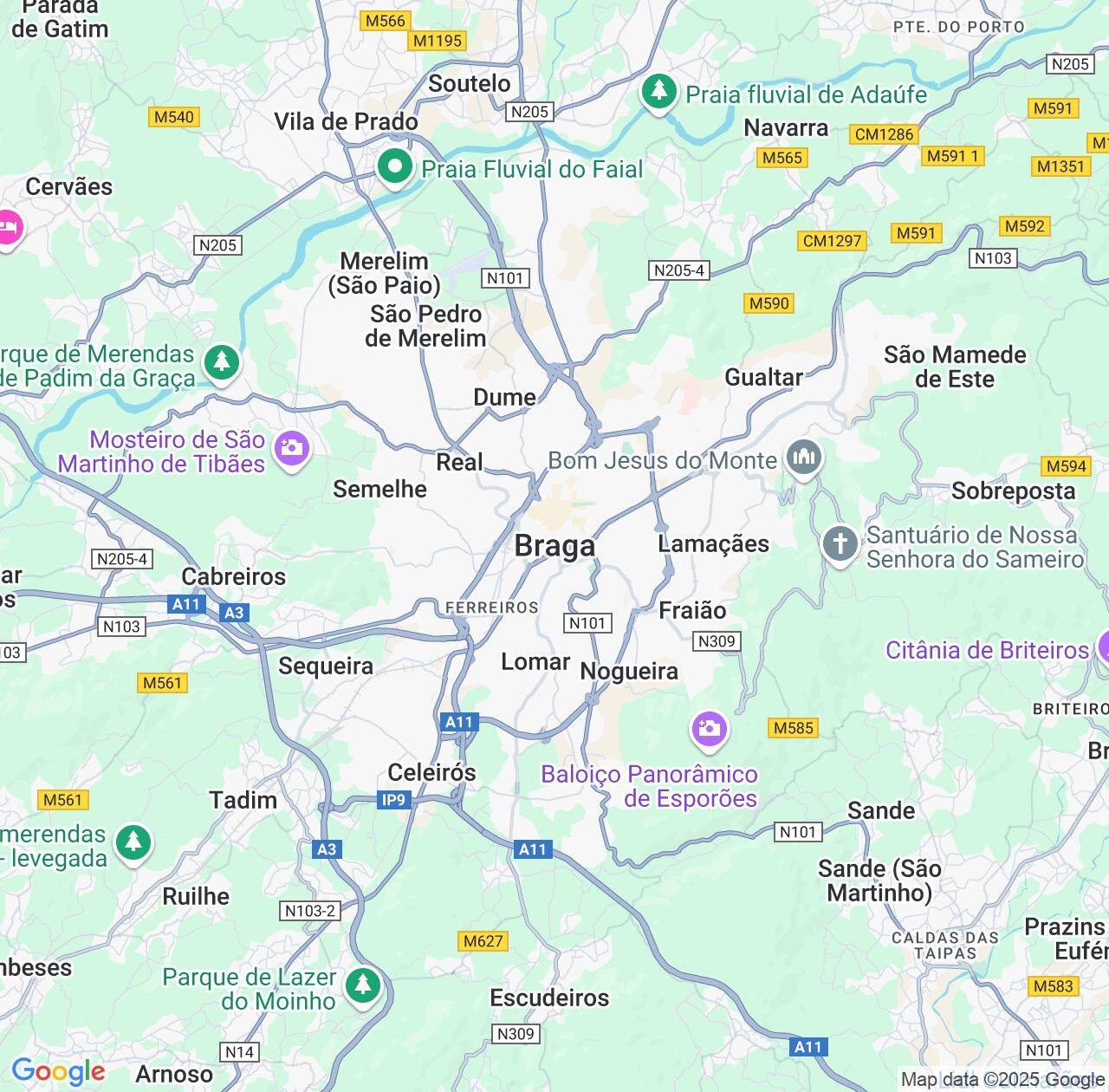 Map image for Intellectual Property Lawyers in Braga and Portugal IP firms at coordinates  ; .