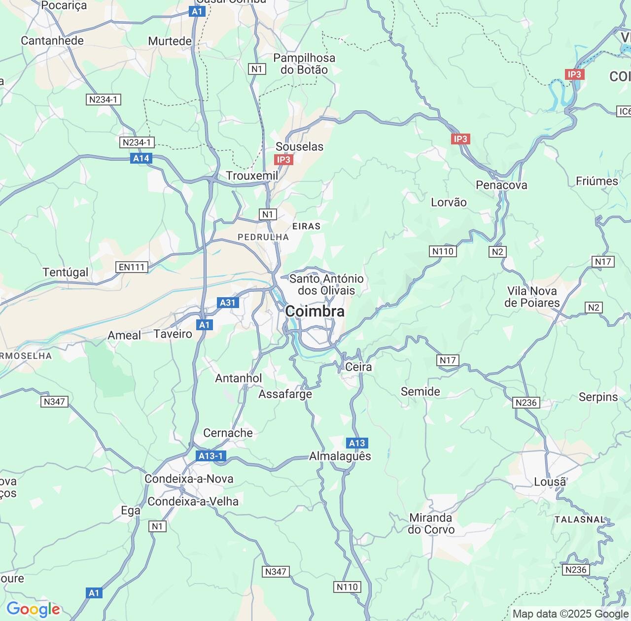 Map image for Intellectual Property Lawyers in Coimbra and Portugal IP firms at coordinates  ; .