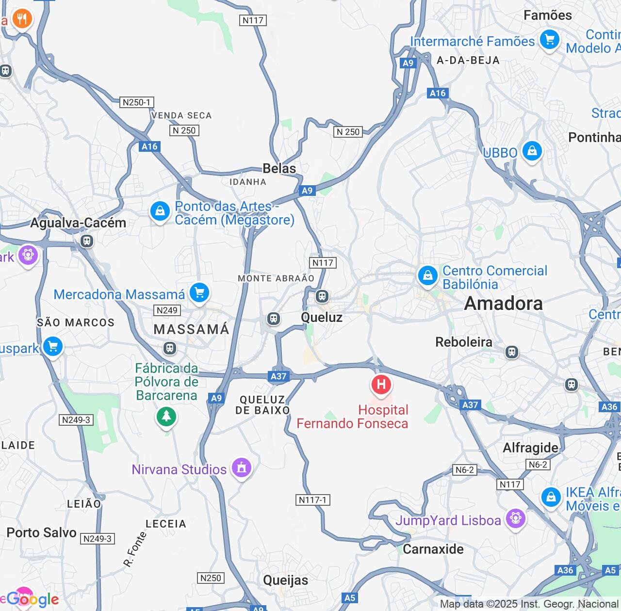Map image for Intellectual Property Lawyers in Queluz and Lisbon IP firms at coordinates  ; .