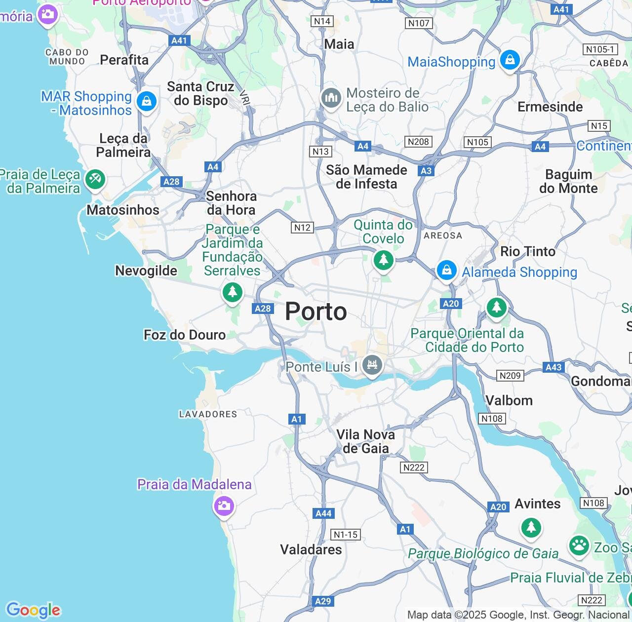 Map image for Intellectual Property Lawyers in Porto and Portugal IP firms at coordinates  ; .