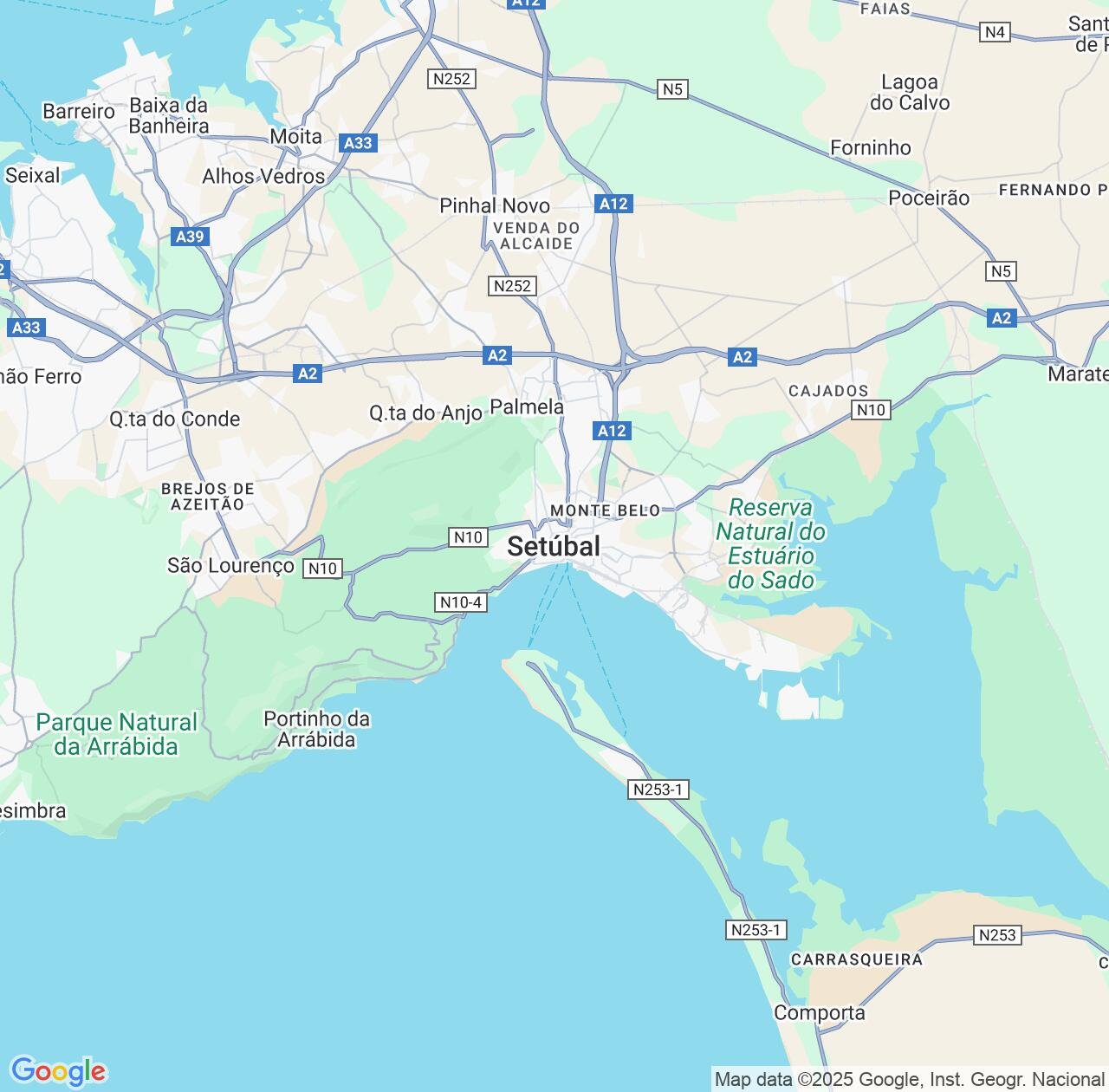Map image for Intellectual Property Lawyers in Setubal and Portugal IP firms at coordinates  ; .