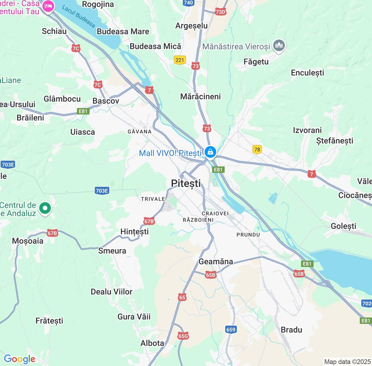 Map image for Intellectual Property Lawyers in Pitesti and Arges IP firms at coordinates  ; .
