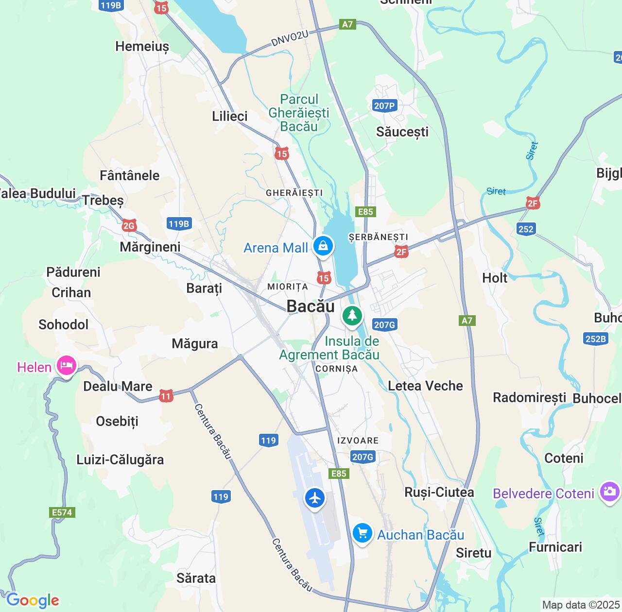 Map image for Intellectual Property Lawyers in Bacau and Bacău County IP firms at coordinates  ; .