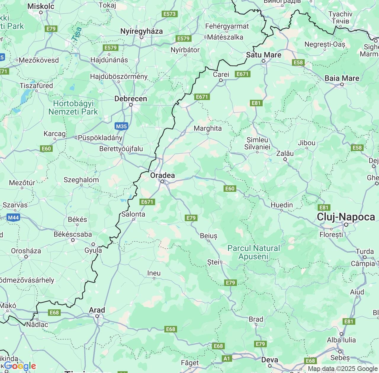 Map image for Intellectual Property Lawyers in Bihor County and Romania IP firms at coordinates  ; .