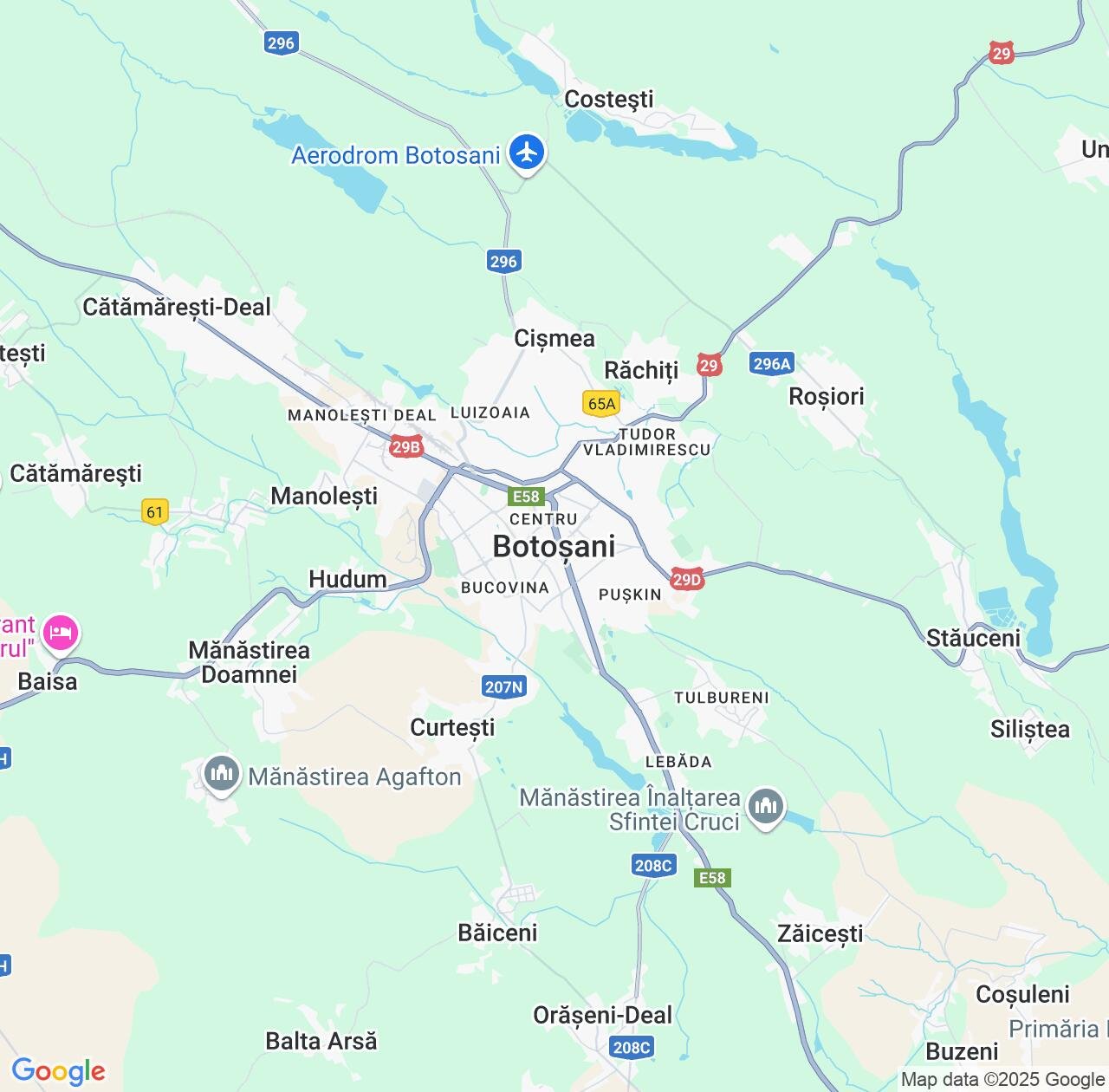 Map image for Intellectual Property Lawyers in Botosani and Botoșani County IP firms at coordinates  ; .