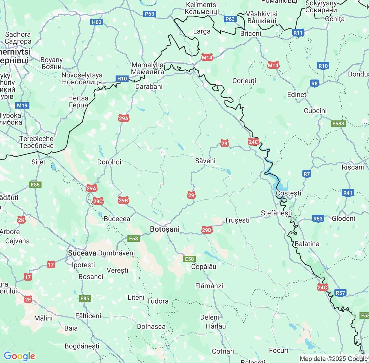 Map image for Intellectual Property Lawyers in Botoșani County and Romania IP firms at coordinates  ; .