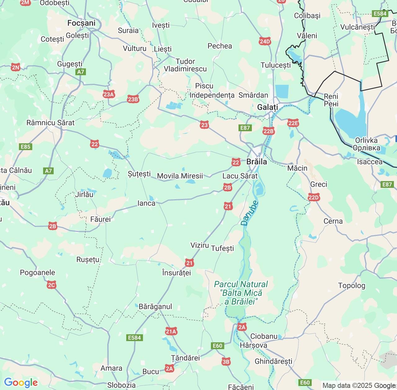Map image for Intellectual Property Lawyers in Brăila County and Romania IP firms at coordinates  ; .