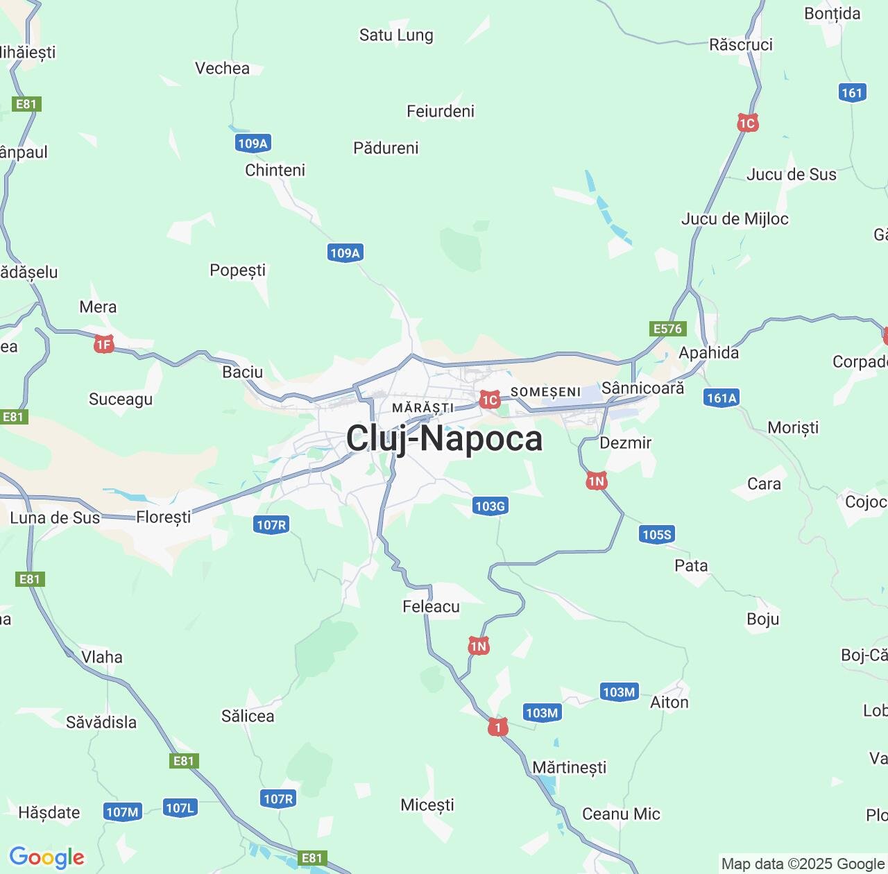 Map image for Intellectual Property Lawyers in Cluj-Napoca and Cluj County IP firms at coordinates  ; .
