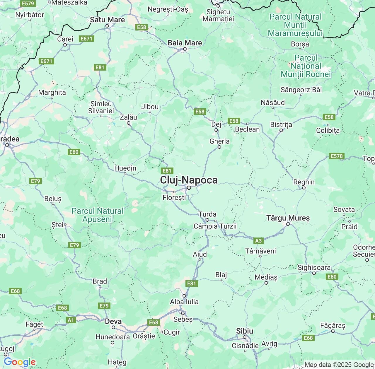 Map image for Intellectual Property Lawyers in Cluj County and Romania IP firms at coordinates  ; .