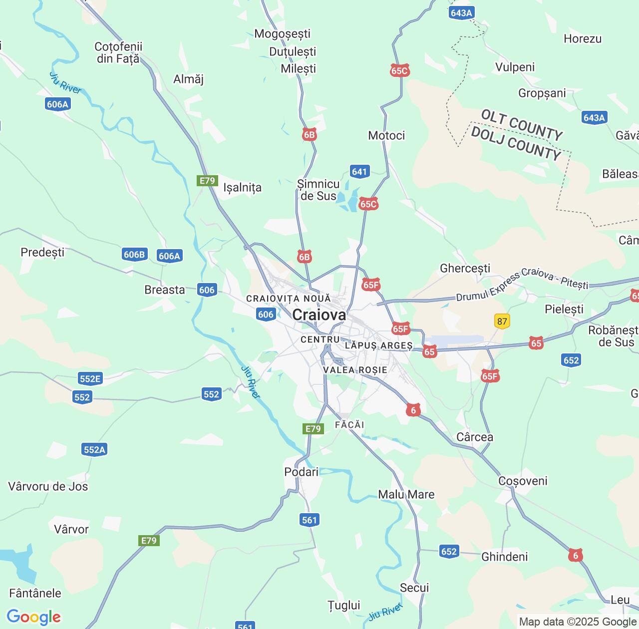 Map image for Intellectual Property Lawyers in Craiova and Dolj IP firms at coordinates  ; .
